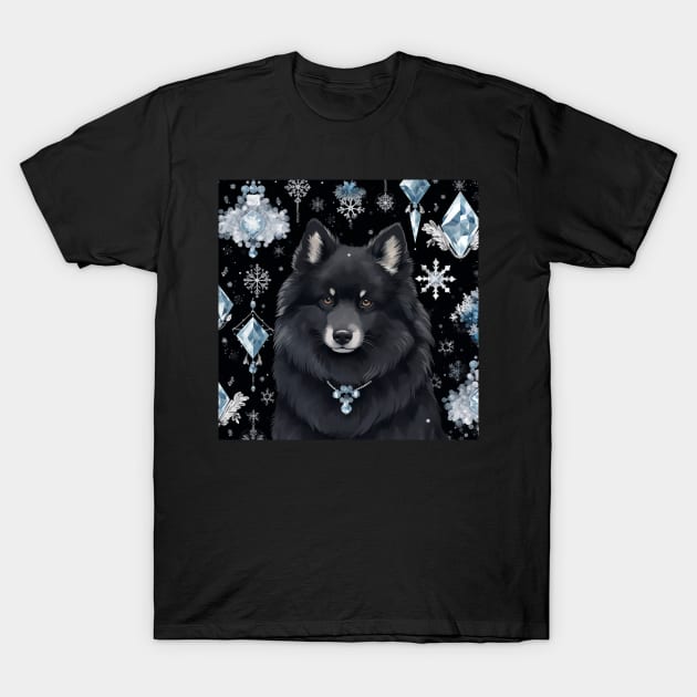 Jewelled Finnish Lapphund T-Shirt by Enchanted Reverie